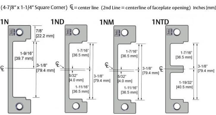 HES 1DB Option Faceplate Kit Specs