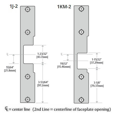 HES 1LB-2 Option Faceplate Kit Specs