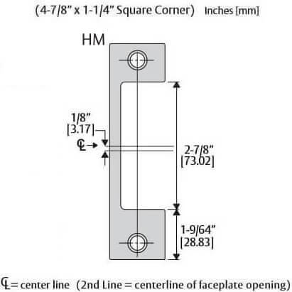 HES HM Option Faceplate Specs