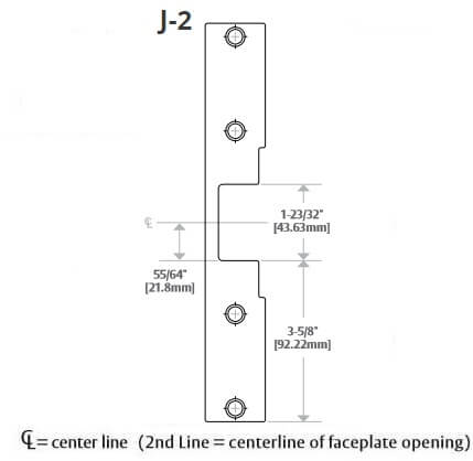 HES J-2 Faceplate Specs