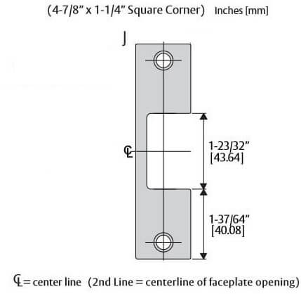 HES J Faceplate Specs