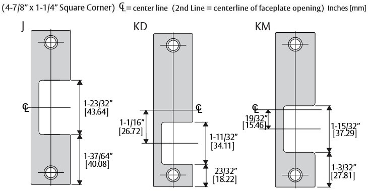 HES LB Option Faceplate Kit Specs