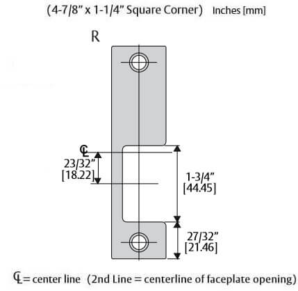 HES R Faceplate Specs