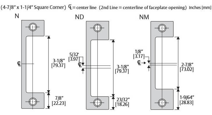 HES 1006CAS Faceplate Specs