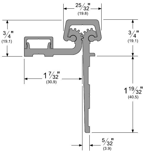 Product Specs for Half Mortised Continuous Hinge by Pemko