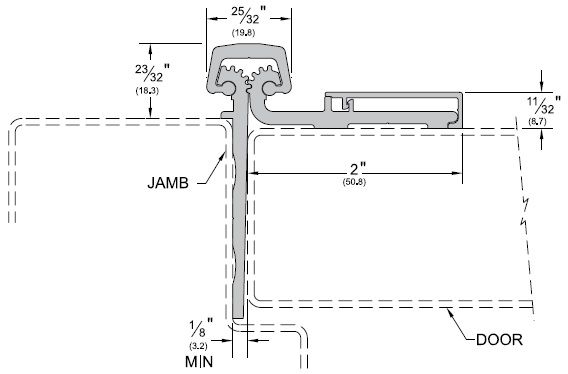 Product Specs for Half Suface Continuous Hinge by Pemko
