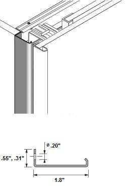 Hettich 9146624 Cabinet End Profile 