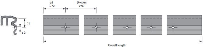 Hettich STB 16.1 Guide Profile Product Specs