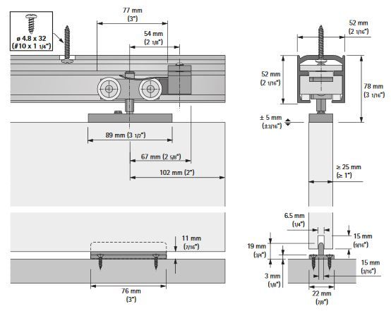 Hettich Top Line Grant XHD Installation