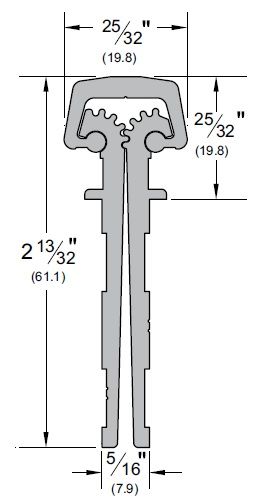 Product Specs for Full Mortised Continuous Hinge for Kawneer Tuffline Doors by Pemko