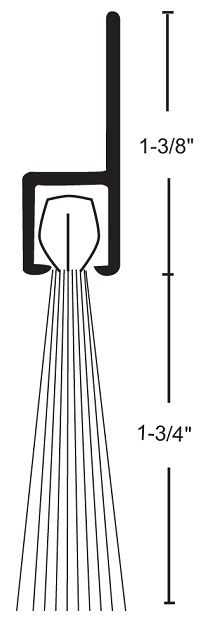 Product Specs of NGP G610 Door Sweep with Brush Seal