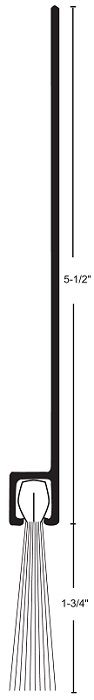 Product Specs of NGP G611 Door Sweep with Brush Seal
