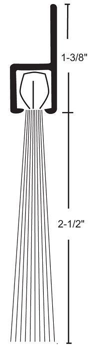 Product Specs of NGP G612 Door Sweep with Brush Seal