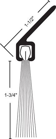 Product Specs of NGP G622 Door Bottom Sweep with Nylon Brush