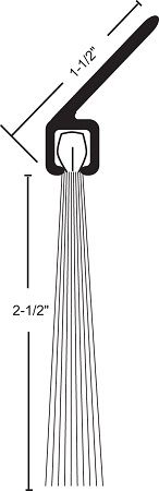 Product Specs of NGP H623 Door Bottom Sweep with Nylon Brush