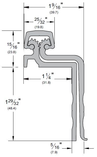Product Specs of Offset Full Mortised Continuous Hinge by Pemko