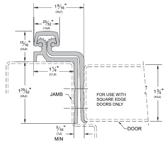 Product Specs of Offset Full Mortised Continuous Hinge by Pemko