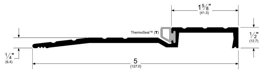 Product Specs of Pemko 2006T Rabbeted Threshold with Thermo Seal