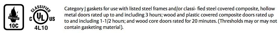 compliance details for pemko 249 rubber top threshold