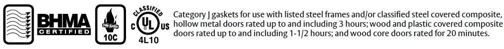 Compliance Details for Door Gasket with Sponge Neoprene Seal