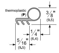Product Specs of Thermoplastic Bulb Kerf Weatherstrip from Pemko, P50