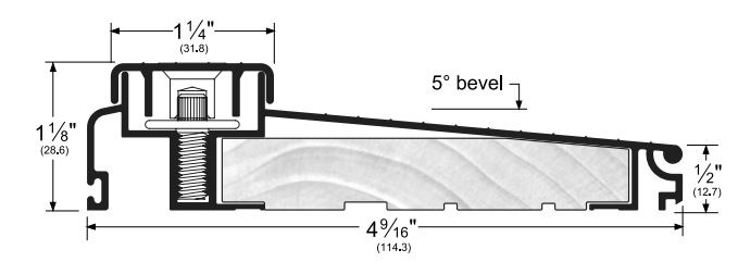 Residential All-Aluminum Adjustable Height Threshold