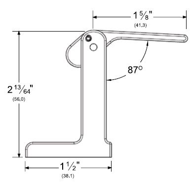Product Specs for Privacy Door Latch by Pemko - PDL