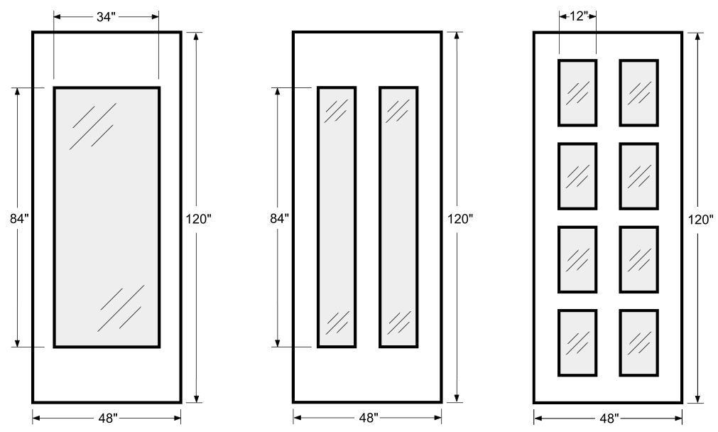 hollow metal doors for vision lites utilize 45 min fire glazing tape