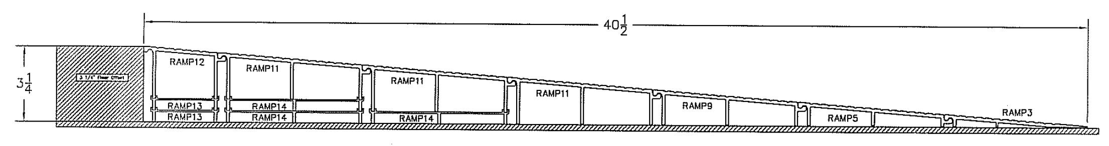 Product Specs for Modular Ramp with 3.25" Offset