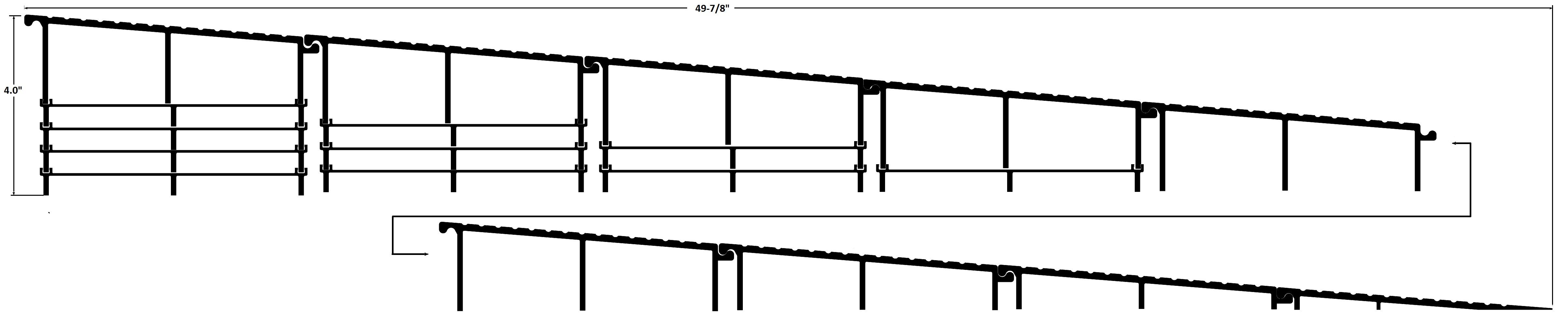Product Specs for Modular Ramp with 4" Offset