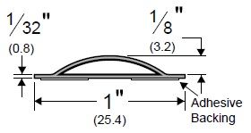 Product specs for pemko silicone adhesive meeting stile weatherstrip S1125