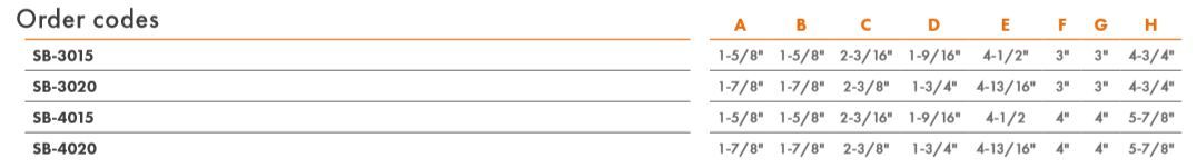 SB- Product Specs