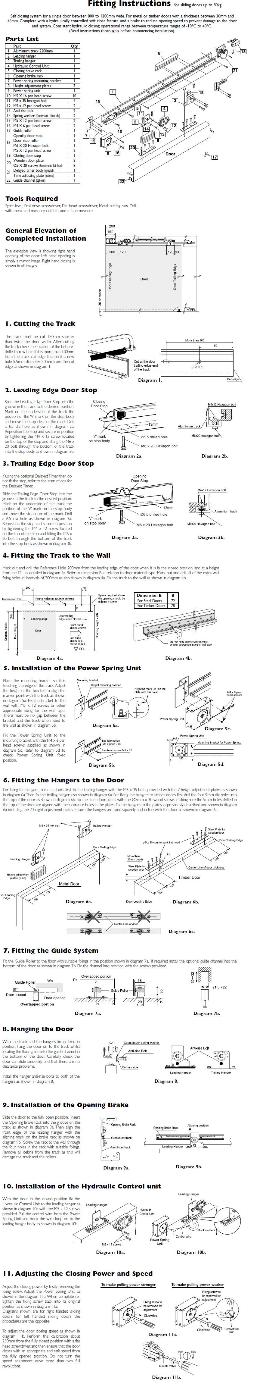 SIR_Sirocco Sliding Door System Installation Instructions