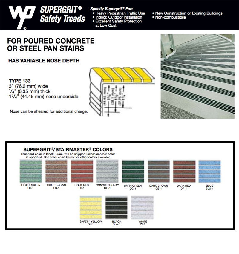 Wooster Supergrit 133 with variable nose depth and abrasive no-slip filler