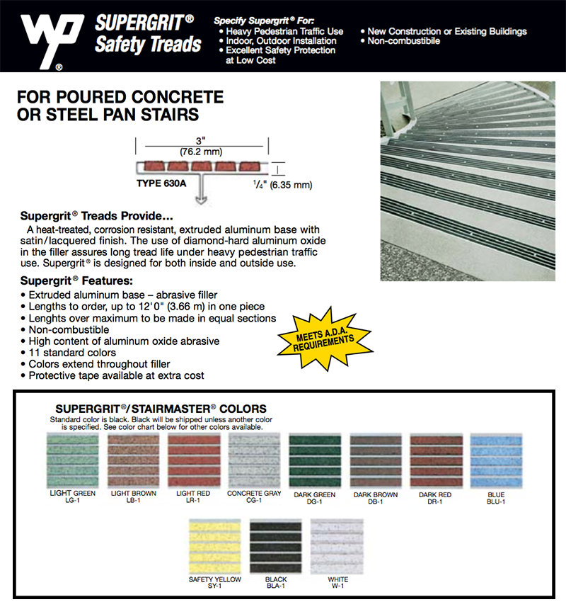 Wooster W360A Supergrit for new concrete 