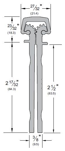 Product Specs for Thicker Doors Full Mortised X-Series Continuous Geared PemkoHinge