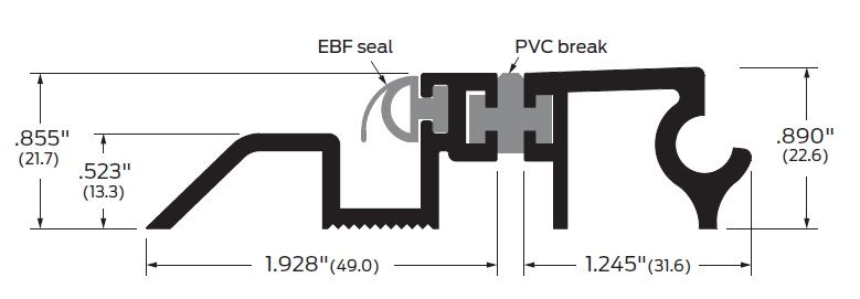 Product specs of Zero #7338 Interlocking Adjustable Threshold