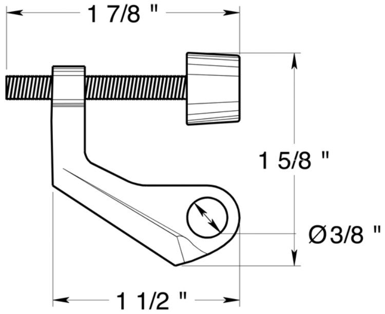 Deltana hinge pin stop for steel hinges