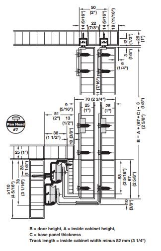 Hafele EKU Combino 60 Mixslide Product Data