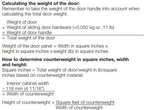 Hafele EKU Libra 20 H Calculations
