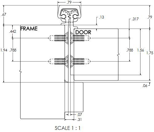 Roton 780-111 Continuous Hinge Product Specs