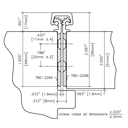 Roton 780-226HD Continuous Hinge Product Specs