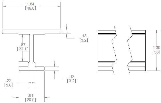 Hager 9101 Aluminum Track for Sliding Door Hardware