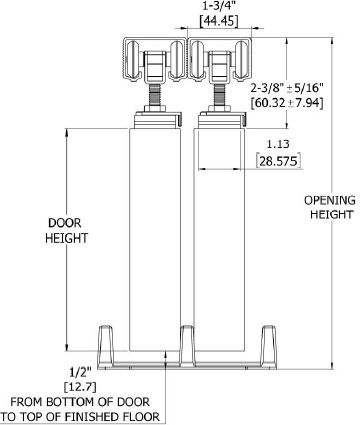 Hager 9611, 9612 Bypass Sets Product Specs