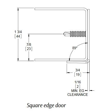 Markar EGC308 Stainless Steel Edge Guard, Single Return