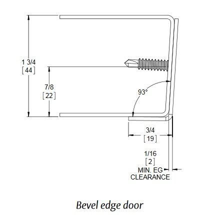Markar EGC308 Stainless Steel Edge Guard, Single Return