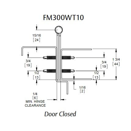 Markar FM300WT Pin and Barrel Hinge Product Specs