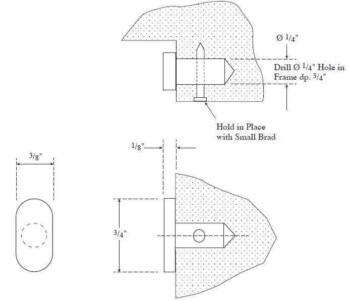 Rockwood 608ca Door Frame Silencer Tmhardware Com