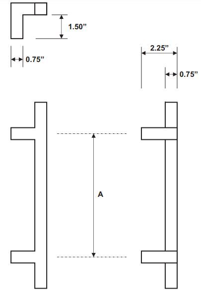 Rockwood RM7925 Door Pull Product Specs