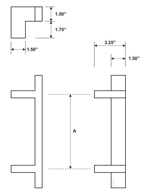 Rockwood RM7935 Door Pull Product Specs